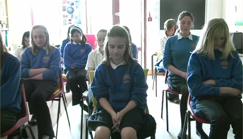 A8 Maharishi School Children0.jpg - Maharishi school students begin and end the school day with the Transcendental Meditation Technique.